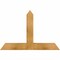 Ekena Millwork Portland Rough Sawn Timber Gable Bracket, Western Red Cedar, 36"W x 24"H x 4"D x 4"F, 16/12 Pitch GBW036X24X0404POR00RWR - alternate 1